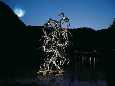 Installation in a lake in China — 3